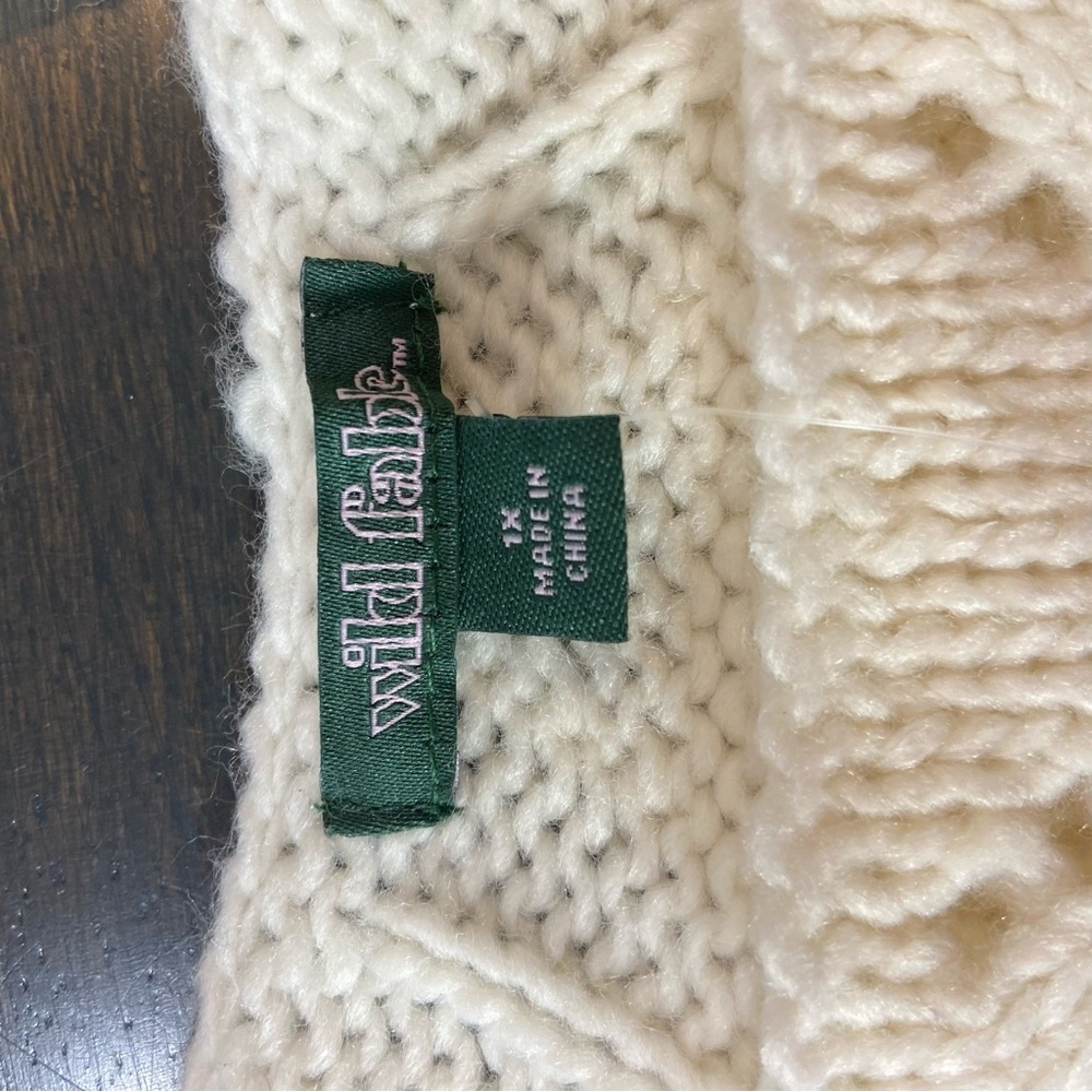 Wild Fable Women's Ivory Knit Sweater - Picture 4 of 7